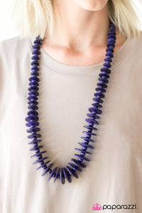 Paparazzi "Maui Mai Tai" Purple Necklace & Earring Set Paparazzi Jewelry