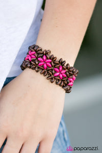 Paparazzi "Maui Melody - Pink" bracelet Paparazzi Jewelry