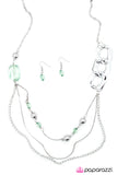 Paparazzi "May I Suggest..." Green Necklace & Earring Set Paparazzi Jewelry