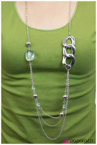 Paparazzi "May I Suggest..." Green Necklace & Earring Set Paparazzi Jewelry