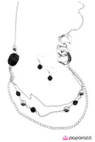 Paparazzi "May I Suggest..." Black Necklace & Earring Set Paparazzi Jewelry
