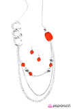 Paparazzi "May I Suggest..." Red Necklace & Earring Set Paparazzi Jewelry