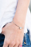 Paparazzi "May Your Days Be Sparkly" White Bracelet Paparazzi Jewelry