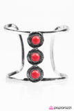 Paparazzi "Meadow Melody - Red" bracelet Paparazzi Jewelry