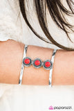 Paparazzi "Meadow Melody - Red" bracelet Paparazzi Jewelry