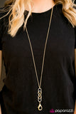 Paparazzi "Measured By Moments - Gold Lanyard" necklace Paparazzi Jewelry