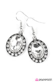 Paparazzi "Mega Babe" White Earrings Paparazzi Jewelry