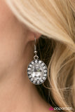Paparazzi "Mega Babe" White Earrings Paparazzi Jewelry