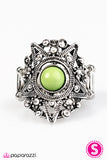 Paparazzi "Megastar" Green Ring Paparazzi Jewelry