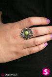 Paparazzi "Megastar" Green Ring Paparazzi Jewelry