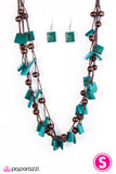 Paparazzi "Me, Myself, and ISLAND - Blue" necklace Paparazzi Jewelry