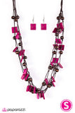 Paparazzi "Me, Myself, and ISLAND - Pink" necklace Paparazzi Jewelry