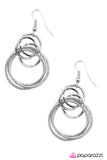 Paparazzi "Meridian Melody" Silver Earrings Paparazzi Jewelry