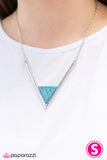 Paparazzi "Mesa Marvel" Blue Necklace & Earring Set Paparazzi Jewelry
