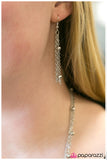 Paparazzi "Metallic Crescendo" Silver Necklace & Earring Set Paparazzi Jewelry