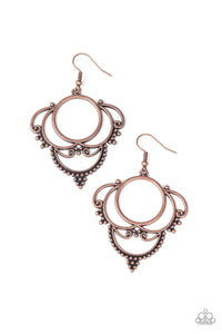 Paparazzi "Metallic Macrame" Copper Earrings Paparazzi Jewelry