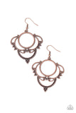 Paparazzi "Metallic Macrame" Copper Earrings Paparazzi Jewelry