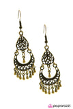 Paparazzi "Metallic Maven" Brass Earrings Paparazzi Jewelry