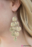 Paparazzi "Metallic Pools" Brass Earrings Paparazzi Jewelry