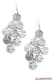 Paparazzi "Metallic Pools" Silver Earrings Paparazzi Jewelry