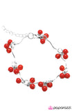 Paparazzi "Metropolitan - Red" bracelet Paparazzi Jewelry