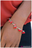 Paparazzi "Metropolitan - Red" bracelet Paparazzi Jewelry