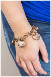 Paparazzi "Mi Amour" Copper Bracelet Paparazzi Jewelry