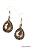 Paparazzi "Mic Drop - Brass" earring Paparazzi Jewelry