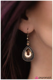 Paparazzi "Mic Drop - Brass" earring Paparazzi Jewelry