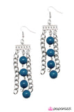 Paparazzi "Middle Ground" Blue Earrings Paparazzi Jewelry