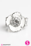 Paparazzi "Midnight Blossoms - White" ring Paparazzi Jewelry
