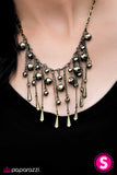 Paparazzi "Midnight Lights - Brass" necklace Paparazzi Jewelry