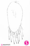 Paparazzi "Midnight Lights - White" necklace Paparazzi Jewelry