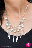 Paparazzi "Midnight Lights - White" necklace Paparazzi Jewelry