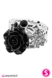 Paparazzi "Midnight Meadow" Black Ring Paparazzi Jewelry
