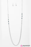 Paparazzi "Midnight Metropolis" Blue Necklace & Earring Set Paparazzi Jewelry