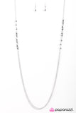 Paparazzi "Midnight Metropolis" White Necklace & Earring Set Paparazzi Jewelry