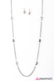 Paparazzi "Midnight Mirage - Silver" necklace Paparazzi Jewelry