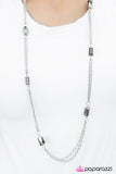 Paparazzi "Midnight Mirage - Silver" necklace Paparazzi Jewelry