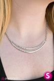 Paparazzi "Midnight Moonshine" Silver Necklace & Earring Set Paparazzi Jewelry