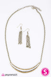 Paparazzi "Midnight Moonshine" Brass Necklace & Earring Set Paparazzi Jewelry
