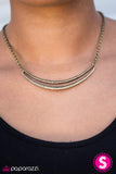 Paparazzi "Midnight Moonshine" Brass Necklace & Earring Set Paparazzi Jewelry