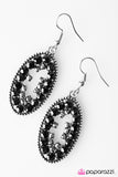 Paparazzi "Midnight Mosaic" Black Earrings Paparazzi Jewelry