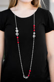 Paparazzi "Midnight Musical - Red" necklace Paparazzi Jewelry