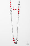 Paparazzi "Midnight Musical - Red" necklace Paparazzi Jewelry