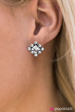 Paparazzi "Midnight Music" White Earrings Paparazzi Jewelry
