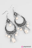 Paparazzi "Mighty Mojave - White" earring Paparazzi Jewelry