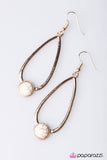 Paparazzi "Milestones - White" earring Paparazzi Jewelry
