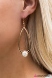 Paparazzi "Milestones - White" earring Paparazzi Jewelry