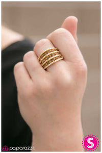 Paparazzi "Million Dollar Baby" Gold Ring Paparazzi Jewelry